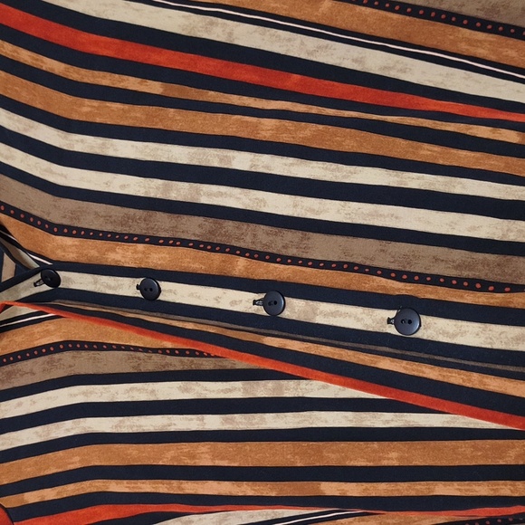 Vintage Contemporary Long Sleeve Button-Up Shirt Size Large Career Scandinavian - Picture 7 of 11